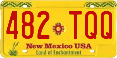 NM license plate 482TQQ