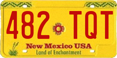 NM license plate 482TQT