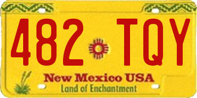 NM license plate 482TQY
