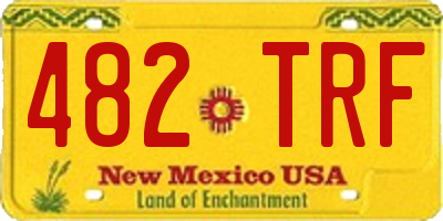 NM license plate 482TRF
