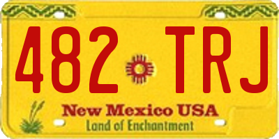 NM license plate 482TRJ