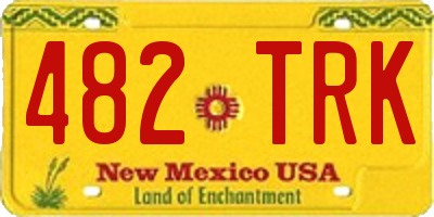 NM license plate 482TRK