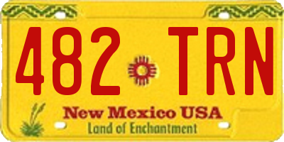 NM license plate 482TRN