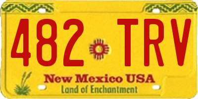 NM license plate 482TRV