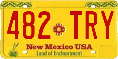 NM license plate 482TRY