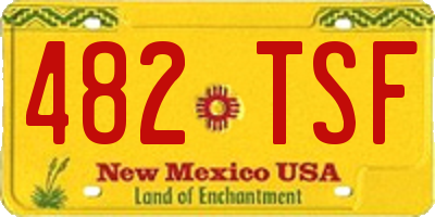 NM license plate 482TSF