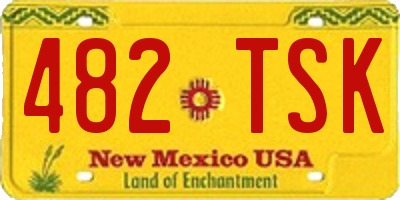 NM license plate 482TSK