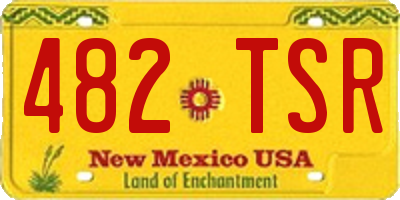 NM license plate 482TSR