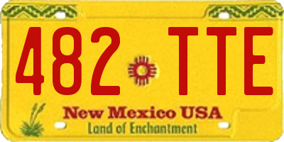 NM license plate 482TTE