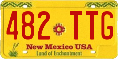 NM license plate 482TTG