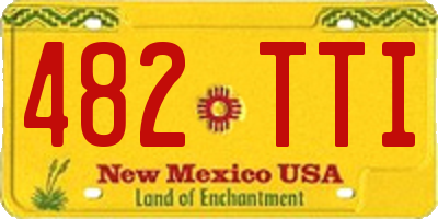NM license plate 482TTI