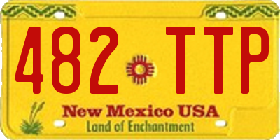 NM license plate 482TTP