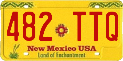 NM license plate 482TTQ