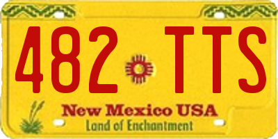 NM license plate 482TTS