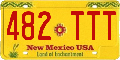 NM license plate 482TTT