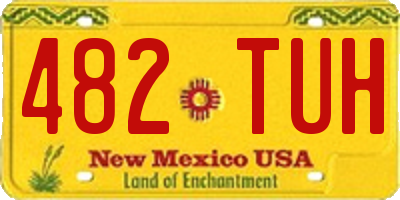 NM license plate 482TUH