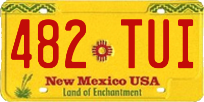 NM license plate 482TUI