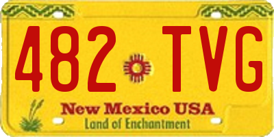 NM license plate 482TVG