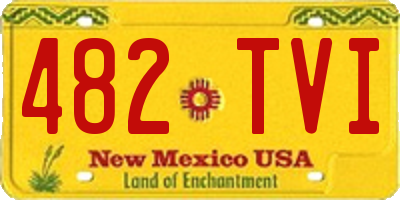 NM license plate 482TVI