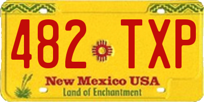 NM license plate 482TXP