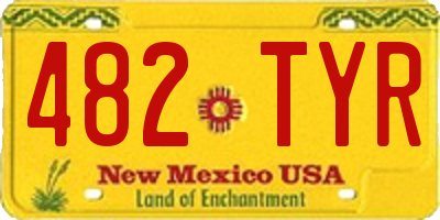 NM license plate 482TYR