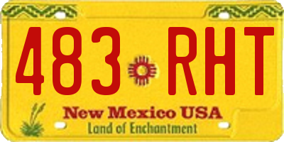 NM license plate 483RHT