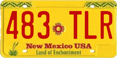 NM license plate 483TLR