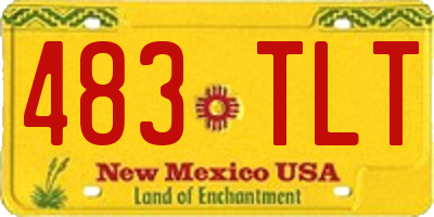 NM license plate 483TLT