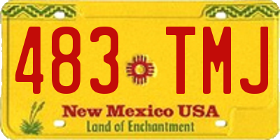 NM license plate 483TMJ