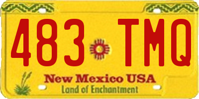 NM license plate 483TMQ