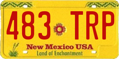 NM license plate 483TRP