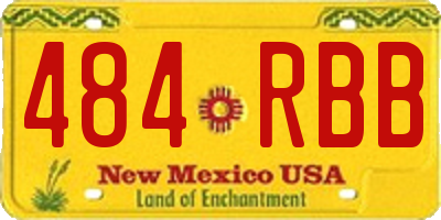 NM license plate 484RBB