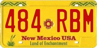 NM license plate 484RBM