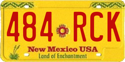 NM license plate 484RCK
