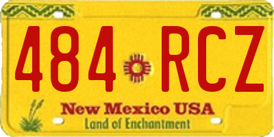 NM license plate 484RCZ
