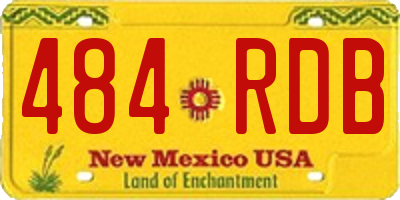 NM license plate 484RDB