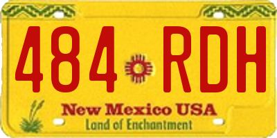 NM license plate 484RDH