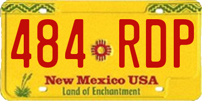NM license plate 484RDP