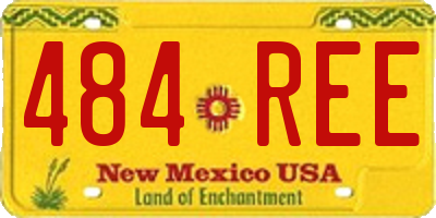 NM license plate 484REE