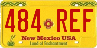 NM license plate 484REF