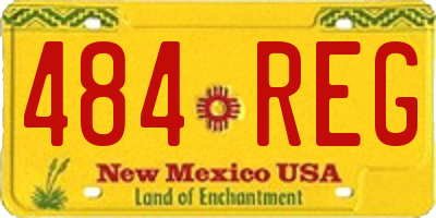 NM license plate 484REG