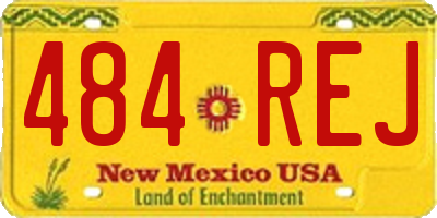 NM license plate 484REJ