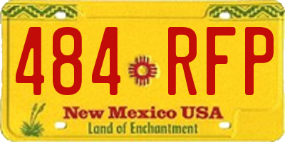 NM license plate 484RFP