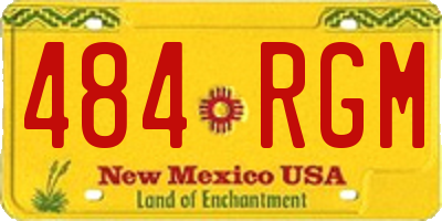 NM license plate 484RGM