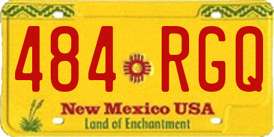 NM license plate 484RGQ