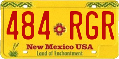 NM license plate 484RGR