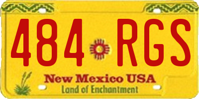 NM license plate 484RGS