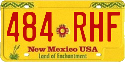 NM license plate 484RHF