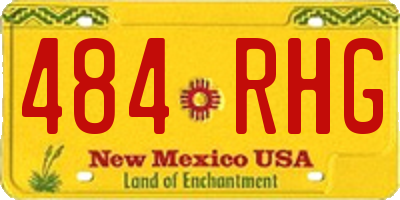 NM license plate 484RHG