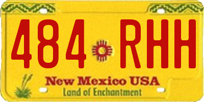 NM license plate 484RHH
